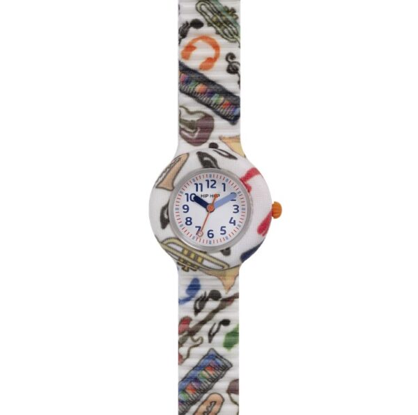 Orologio silicone solo tempo Hip Hop white dial gr