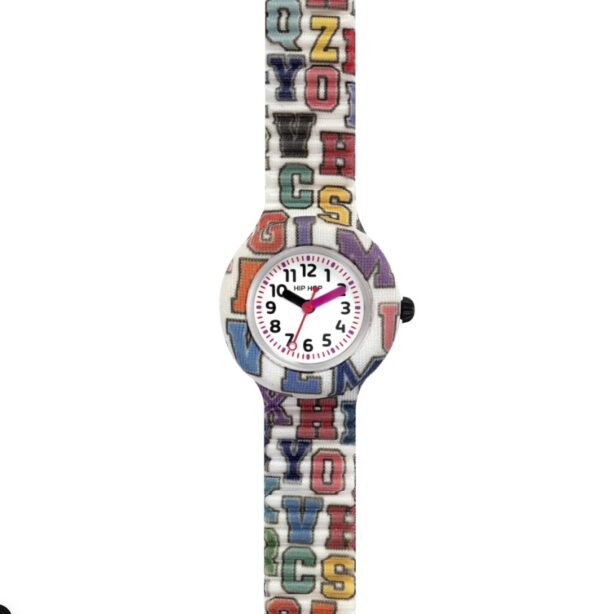 Orologio silicone solo tempo Hip Hop white dial pr
