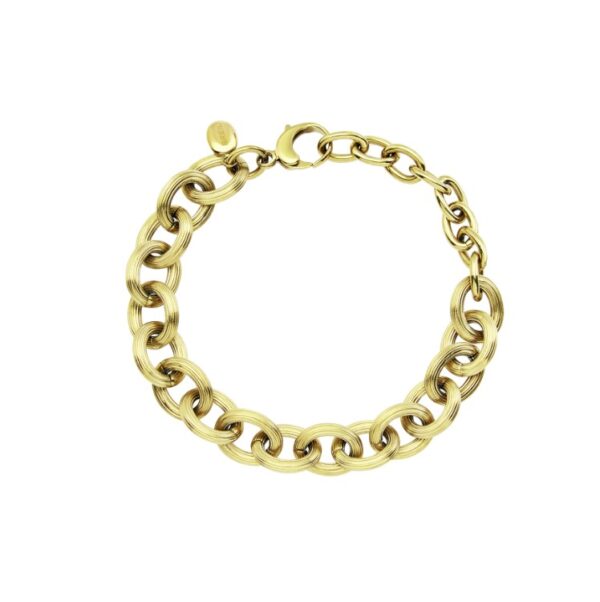 Bracciale Acciaio color oro Moor donna fancy