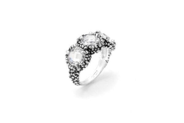 Anello argento 925 e zirconi