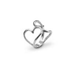 Anello Argento 925 doppio cuore