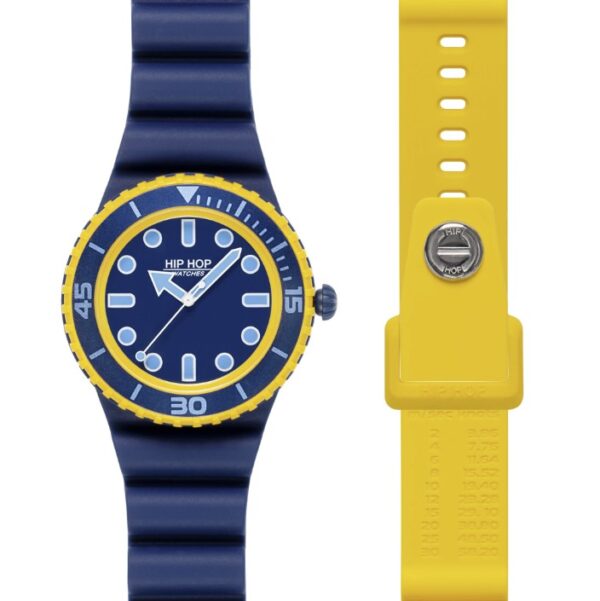 Orologio silicone Master Blue/Yellow  Hip Hop
