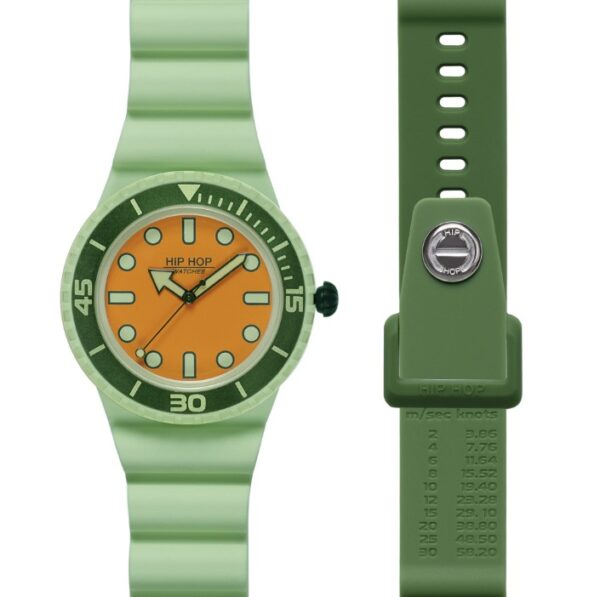 Orologio silicone Master light green/green  Hip Ho
