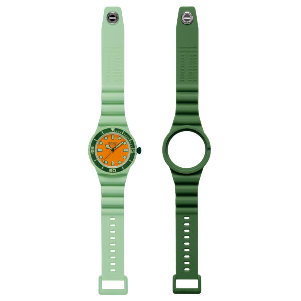 Orologio silicone Master light green/green  Hip Ho - immagine 2