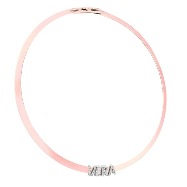 Collana acciaio rosato rigida 2Much Jewels