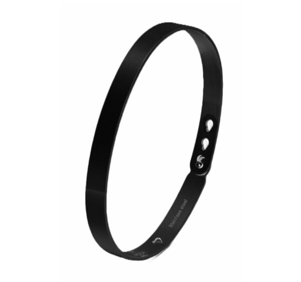 Bracciale acciaio rigido pvd black
