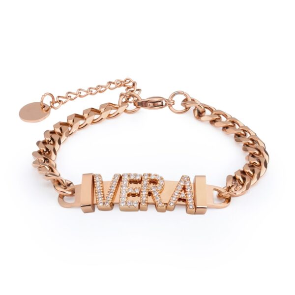 Bracciale acciaio groumette gold rose 2Much Jewels