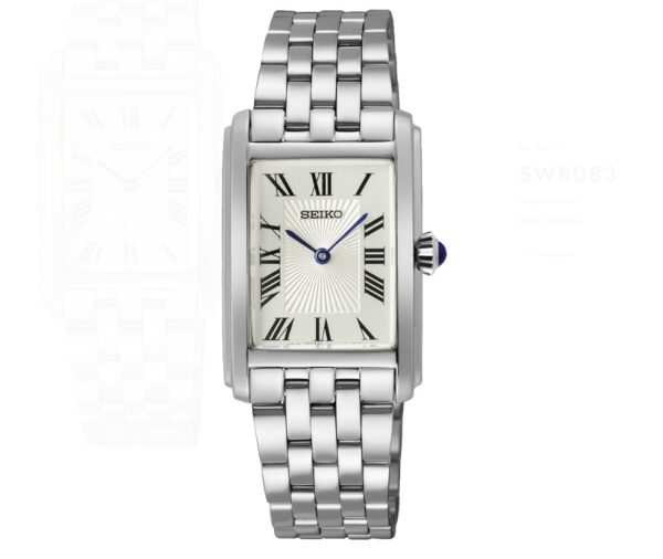 Orologio Classique Quartz Dame Blanc Rectangle Sei