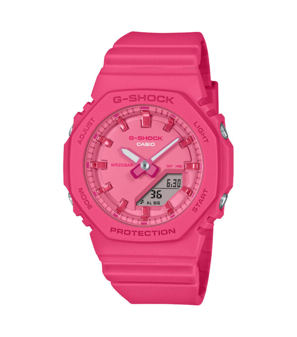 Orologio resina pink analogico/dig