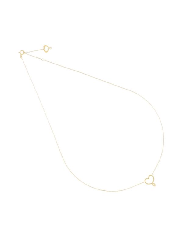 Girogola oro giallo 18 kt cuore puntini