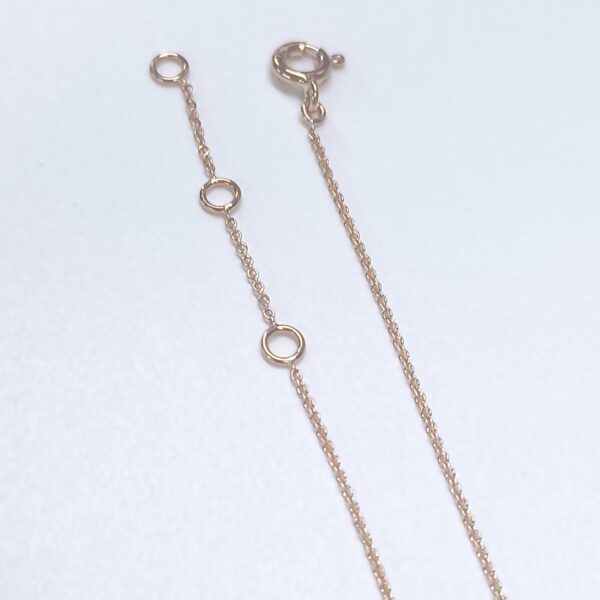 Bracciale oro rosa 18 kt  centrale cerchio di diam - immagine 3