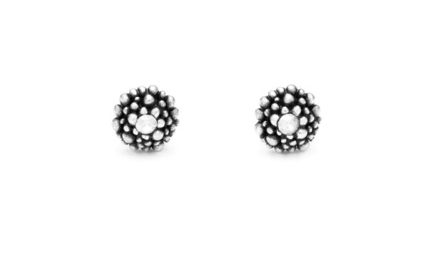 Orecchini argento 925 mini perlage e zircone