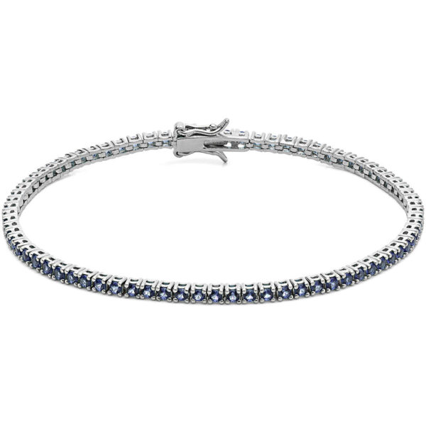 Bracciale Zirconi Blu Uomo Comete Tennis UBR995M20