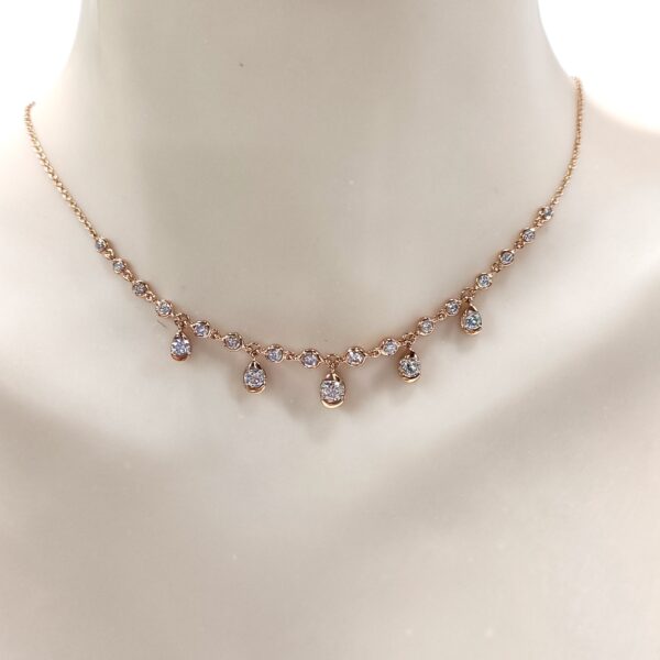 Girogola oro rosa 18 kt morbido diamanti - immagine 3