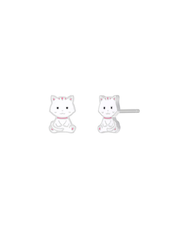 Orecchini argento 925 gattino Marea