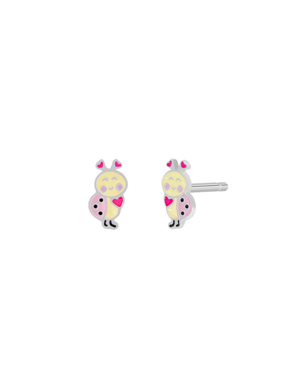 Orecchini argento 925 coccinella Marea