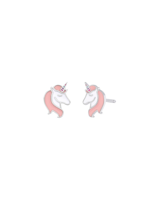 Orecchini argento 925 unicorno Marea