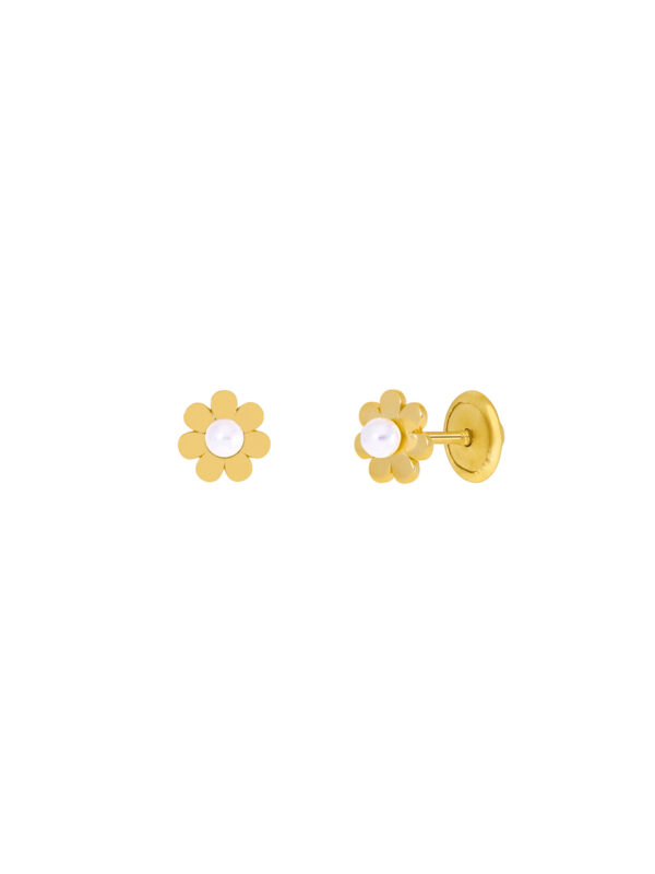 Orecchini argento 925 margherita placcata oro 18kt