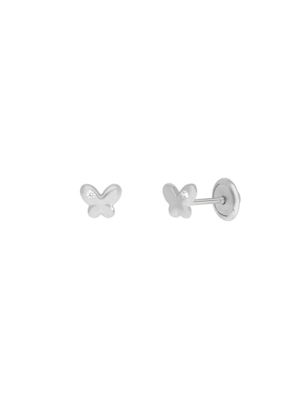 Orecchini argento 925 farfalla zircone Marea