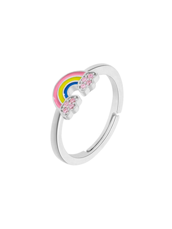 Anello Argento 925 arcobaleno Marea