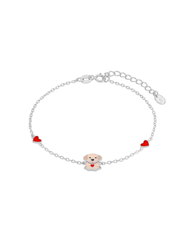 Bracciale Argento 925 2 bimba cagnolino  Marea