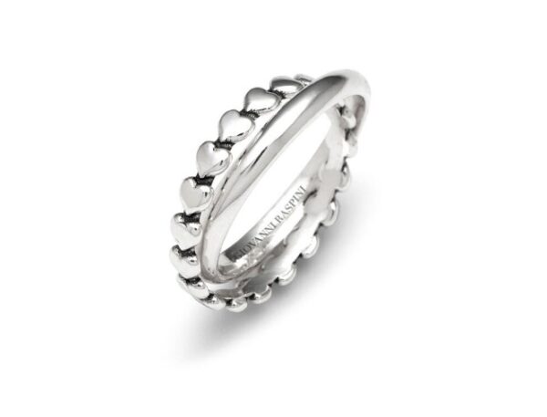 Anello Argento 925 Doppio Cuori Giovanni Raspini