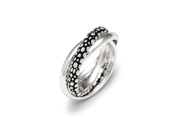 Anello Argento 925 Triplo Perlage Giovanni Raspini