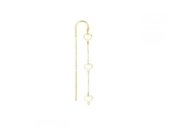 Mono orecchino oro 18 kt Cuore Maman pendenti