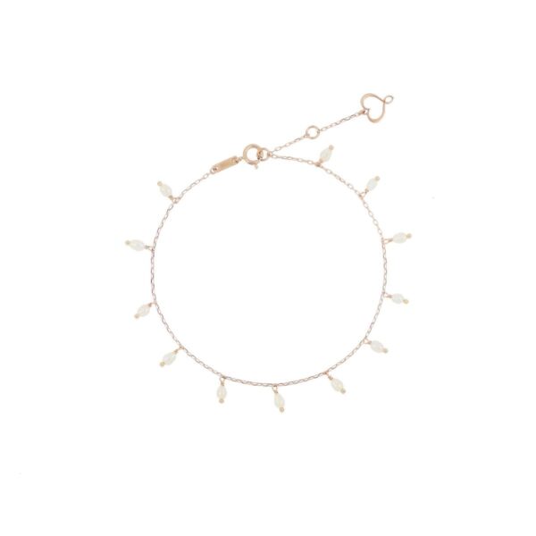 Bracciale oro 18kt Perle rosa mignon