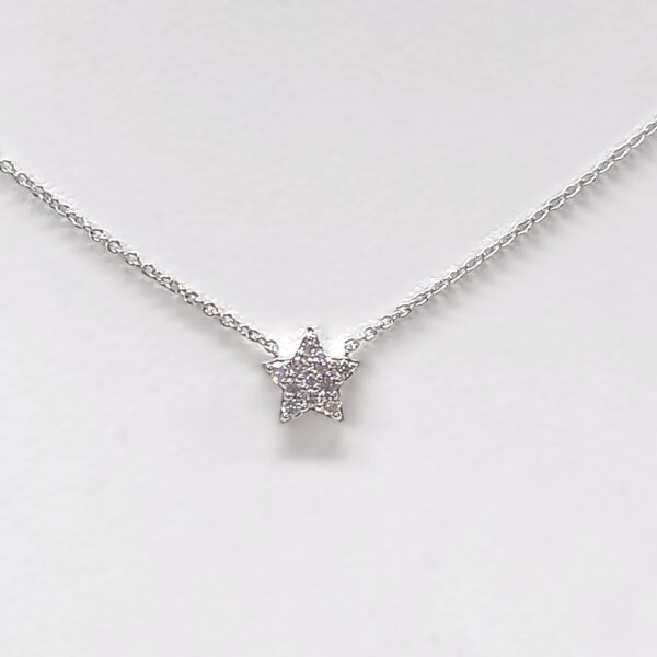 Collana stella bianca diamanti pavè Crivelli - immagine 2