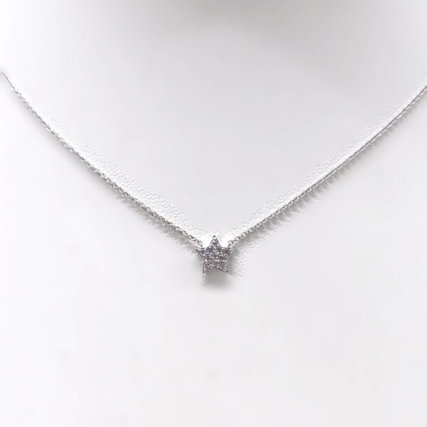 Collana stella bianca diamanti pavè Crivelli - immagine 3
