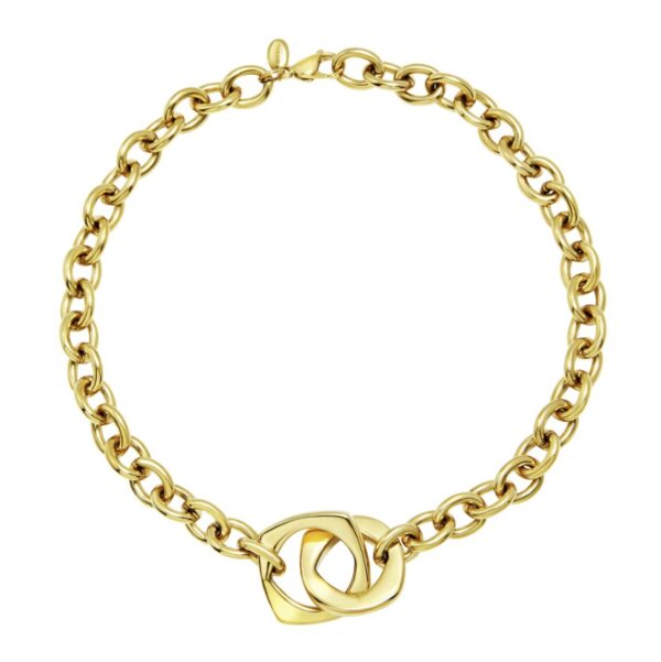 Collana acciaio dorato tetra Goes Big